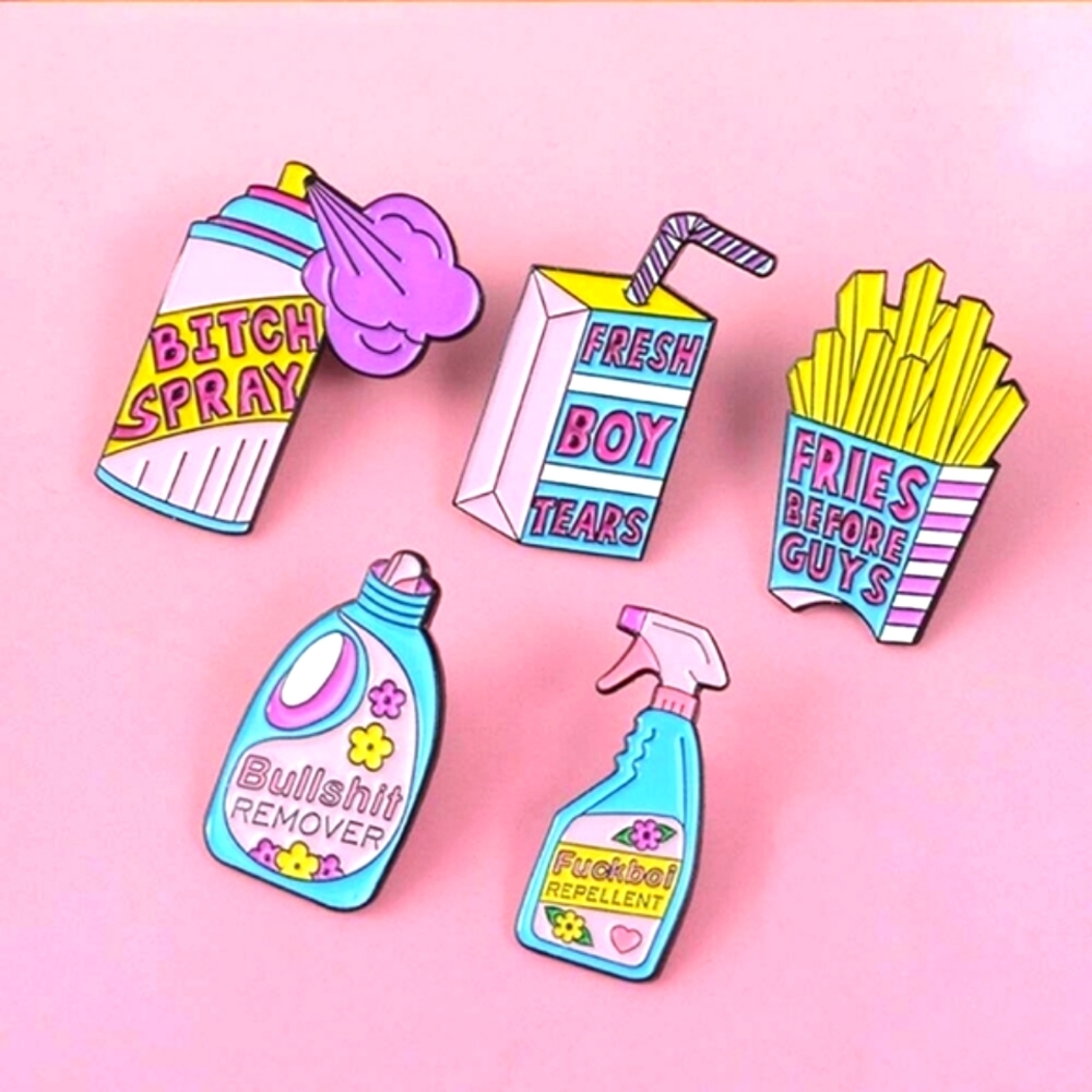 Sassy lapel pins